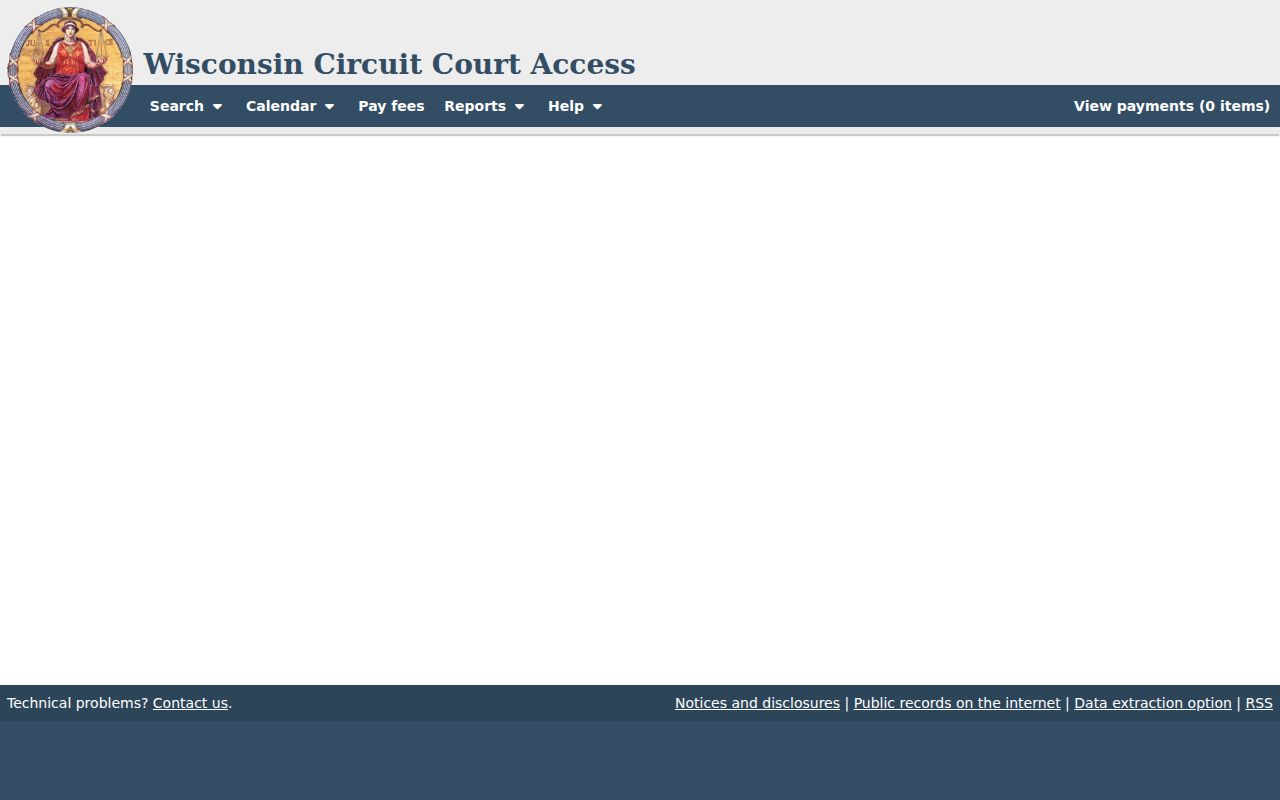 Non-identifying WCCA civil case shell for Dunn County field review